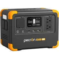 Portable Power Station E500LFP, 576Wh LiFePO4 Battery, 2x600W AC Outlets Power Station, Fast Charging Solar Generator 1