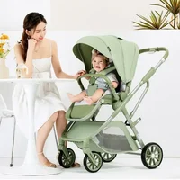 Poussette bébé portable pliable bidirectionnelle multifonction légère avec sac de maman poussette bébé à quatre roues 4