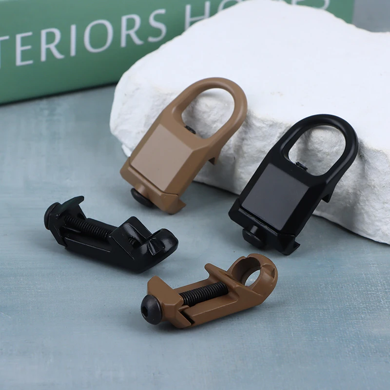 전술 빠른 분리 RSA 버클 QD 레일 슬링 마운트 부착 어댑터, 20mm 레일 사냥 도구 버클 클립 액세서리