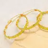 Wholesale New Arrival Stainless Steel Jewelry Green and Yellow Color Orula Elegua Bracelet Mix Beads Unisex Bangle For Women Men 2