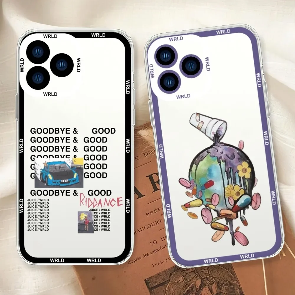 Rapper Juice Wrld Fighting Demons Custodia Per Telefono Per Samsung S20 S21 S22 S23 Fe Lite Plus Guscio Di Bordo Ultra Trasparente