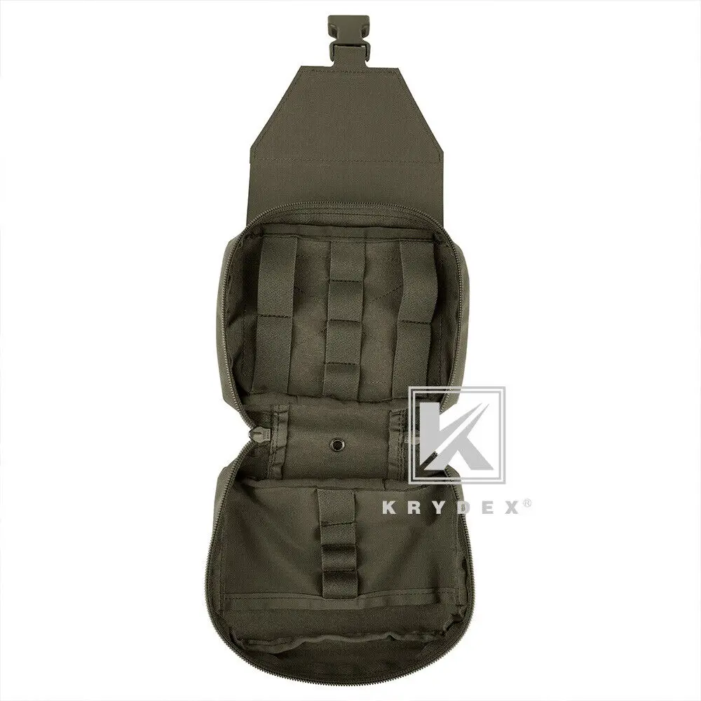 KRYDEX 500D Tactical First Aid IFAK Pouch Rip Away Medical Pouch MOLLE EMT Holder Combat Hunting Emergency Survival Bag Gear