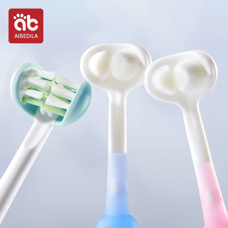AIBEDILA Two Sided Soft Hair Tooth Baby Toothbrush Ultra Fine Soft Bristle Oral Care Safety Teeth Brush for Oral Health Clean