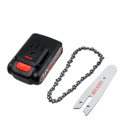 Biauu motosierra eléctrica de 4 pulgadas, accesorios de motosierra con batería de litio alemana, placa guía de 13CM, batería de 24V