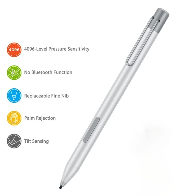 Per Microsoft Surface Stylus Pen Go Pro7/6/5/4/3 Penna Elettronica 4096 Livelli Di Pressione Con Estrattore Di Punta + Punta