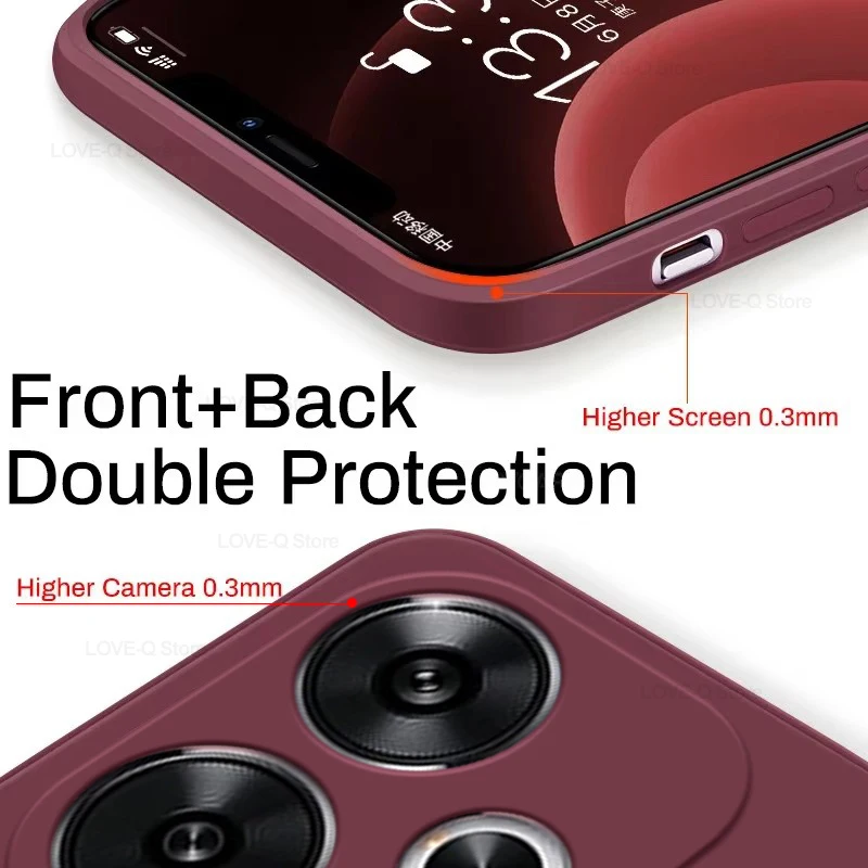 Luxury Liquid Silicone Shockproof Soft Phone Case - Elegant Design