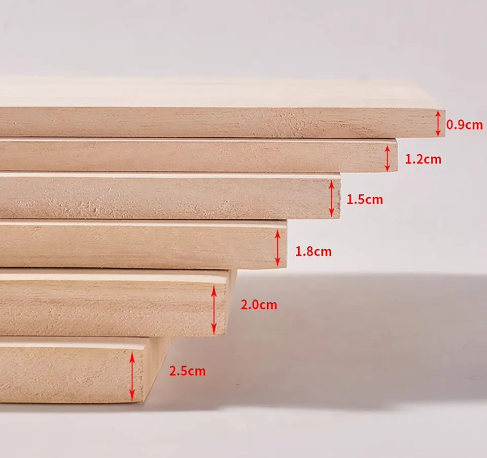 12 Fogli Di Legno Di Paulownia Per Fai Da Te, 200x100x1 Mm, Compensato Sottile Non Finito, Per Modellismo, Pittura, Incisione E Decorazione