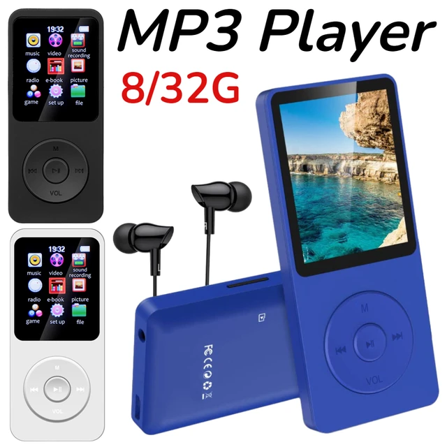 Mini reproductor MP3 MP4 con Bluetooth, pantalla a Color de 1,8