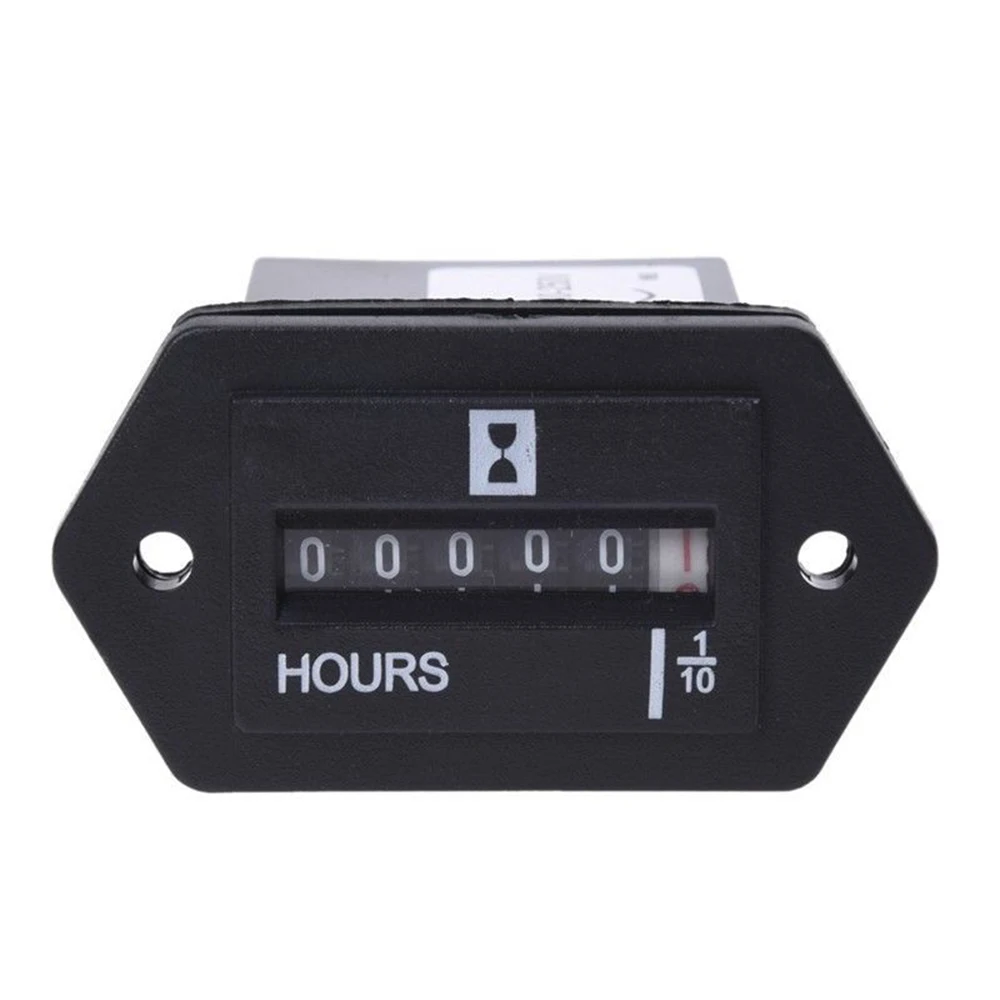 Auto-Mechanical-Hour-Meter-Timer-Gauge-For-Diesel-Gasoline-Engine ...