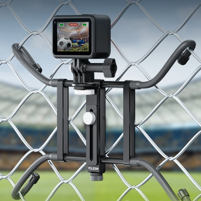 Camera Fence Mount Holder Racks for Insta360 Camera for Record Baseball or Softball Game Phone Fence Mount Hook K1KF