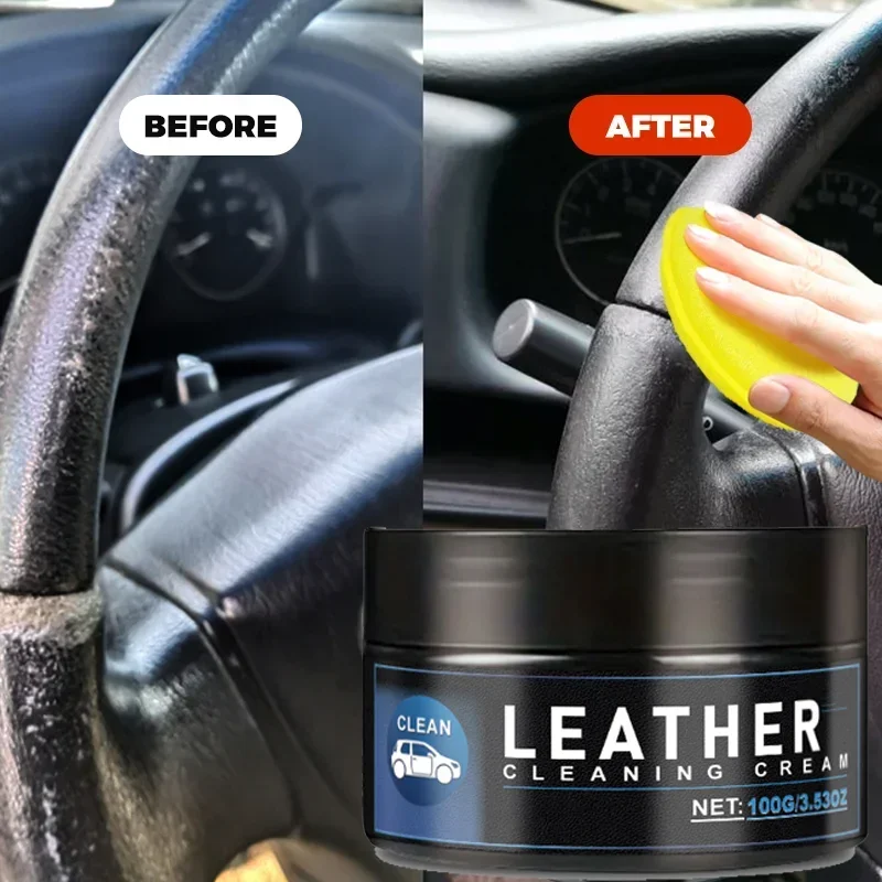 Imitation Leather Repair Paste for Steering Wheels and Car Seats - Restore Faded Imitation Leather, Repair Tears and Scratches.