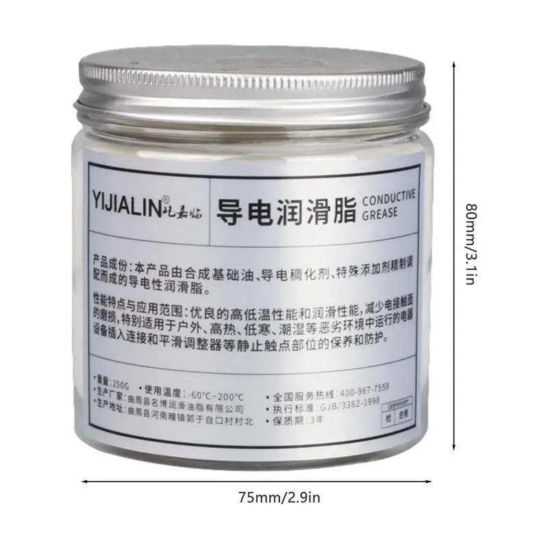 Electric Contact Grease Waterproof Heat Resistant Dielectric Grease Plug 100/250g Automotive for Electronics Spark Plugs car lubricant grease lubricant electric grease