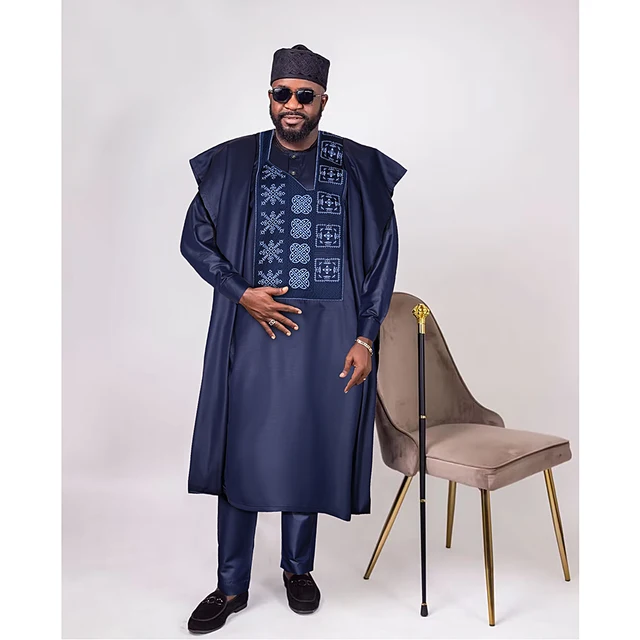 Jide Embroidered Dashiki Agbada Outfit