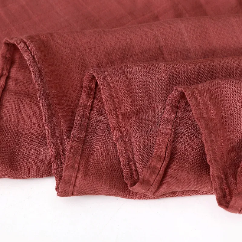 120x120cm Newborn Bedding Cotton Bamboo Blanket Swaddling Baby Blankets Muslin Swaddle Blanket Diaper 5