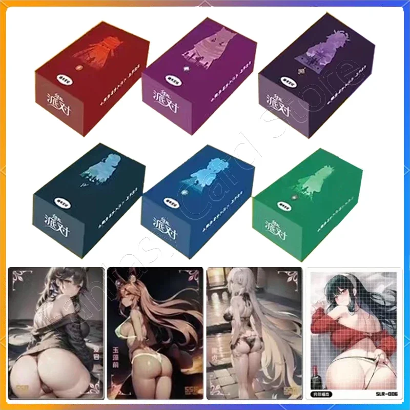 

DAZZLING PARTY ACG Goddess Story Genshin LOL One Piece Sexy Card Collection Uniform Black Silk Stockings Sexy Girls Desire Woman