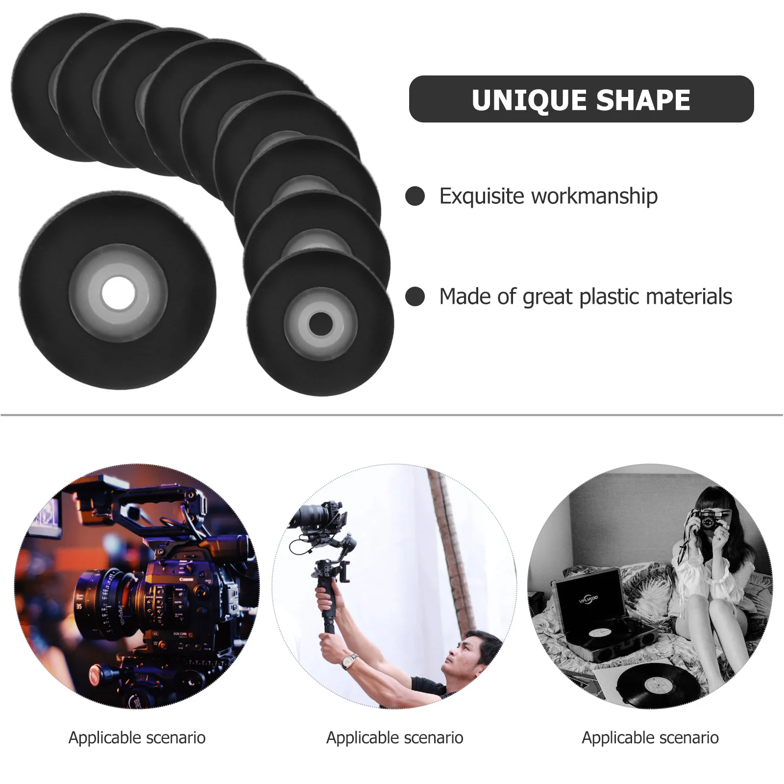 

10 шт., пластиковые ролики для ремонта магнитолы