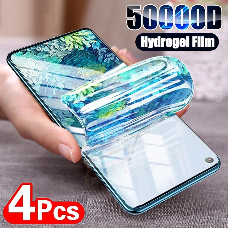 

4PCS Hydrogel Film OPPO Reno 8 Lite 5G 10 9 8 Pro Plus Reno 7 6 5 Pro Z 5G Screen Protector For Find X3 Neo X3 X5 Pro Lite Film