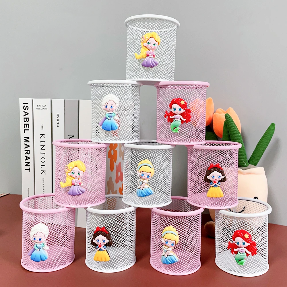 Cartoon Disney Princess Pencil Case Makeup Case Pen Holder Storage Box
