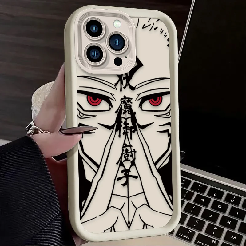 Jujutsu Kaisen Soft Silicone TPU Phone Case – Stylish Anime Back Cover