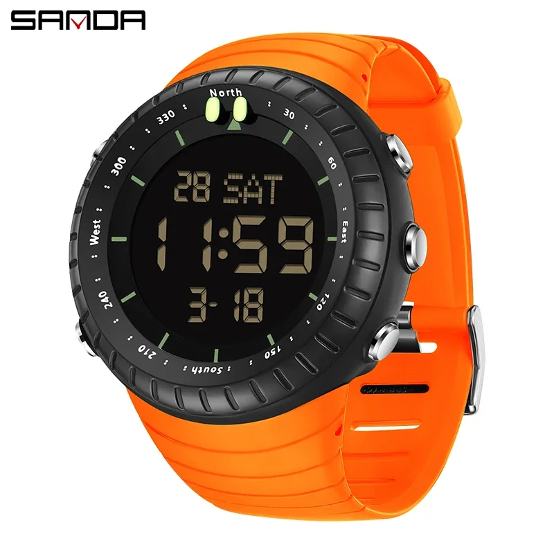 Luxury Waterproof LED Digital Sport Watch for Men - Shockproof with Alarm Clock