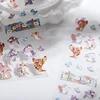 Cartoon Rabbit Deer Nail Stickers Bambi Grace Nail Art Light Color Cute Bunny Flowers Nail Accessories Embossed Nail Supplies 4