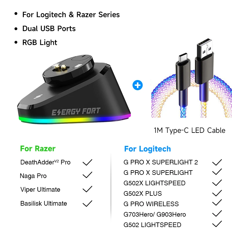 Wireless Mouse Charging Dock