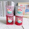 Sanrio Series Cute Hello Kitty Fashion Pen Holder Desktop Decorations Anime Fans Girl Creative Round Pen Holder 4