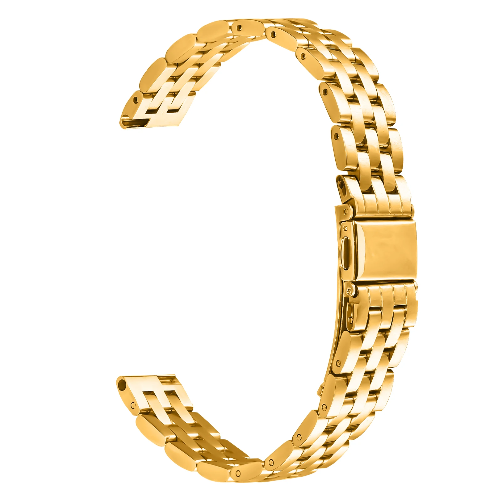 Elegant 14mm Stainless Steel Strap Bracelet