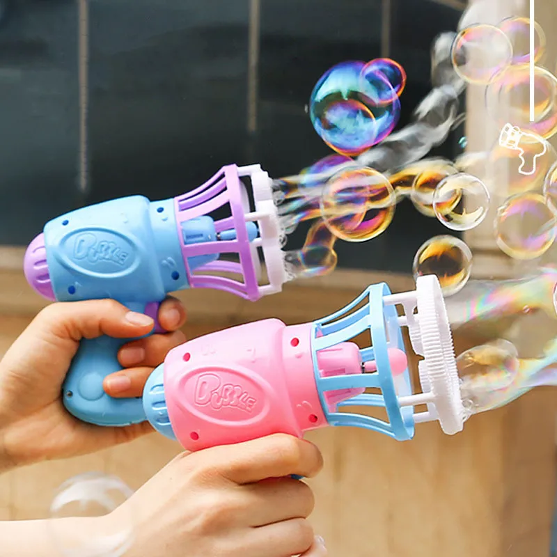 Electric Bubble Machine Kids Toys Bubble Gun Blaster Children Automatic Bubble Blowing Toy Summer Outdoor Play for Girl Boy Gift 3