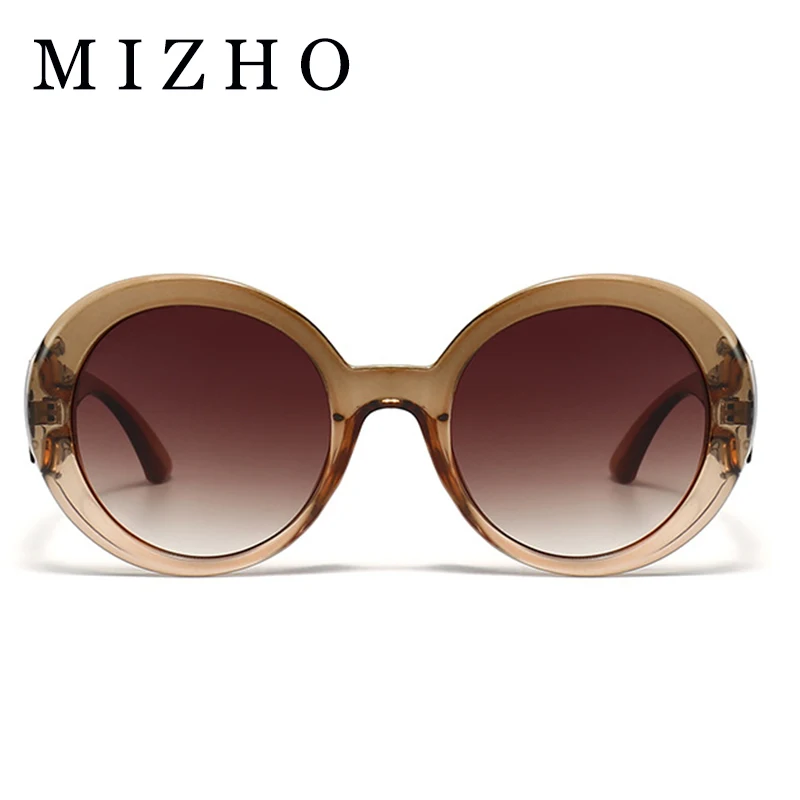 

MIZHO Ins Popular Fashion Round Sunglasses Women Retro Punk Trending Oval Sun Glasses Men Shades UV400 Oculos De Sol Feminino