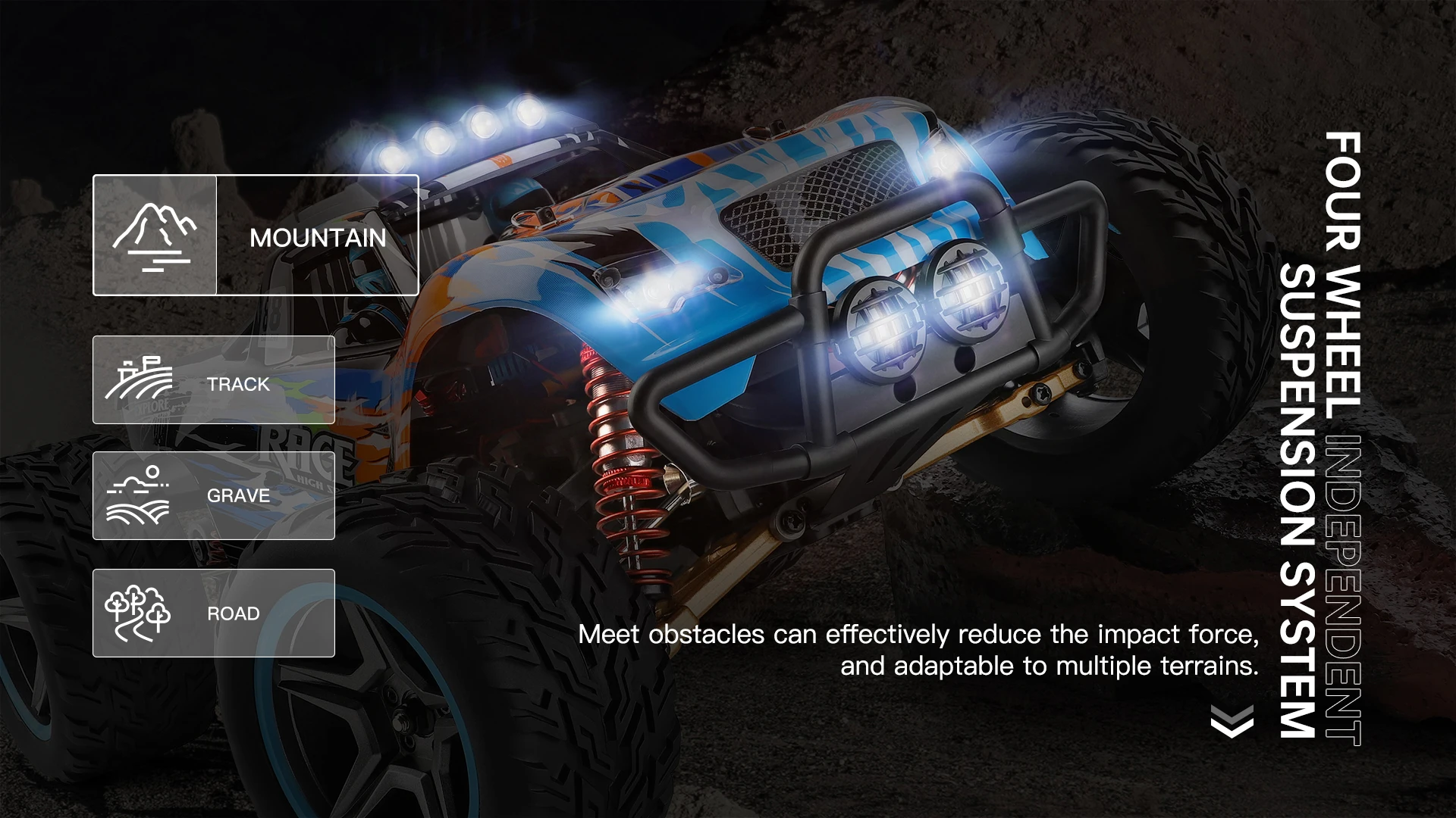 Wltoys 104019 104018 1/10 RC Car 4WD Brushless 55KM/H 2.4G Remote Control Off-Road Drift Racing Car Super RC Toys 4
