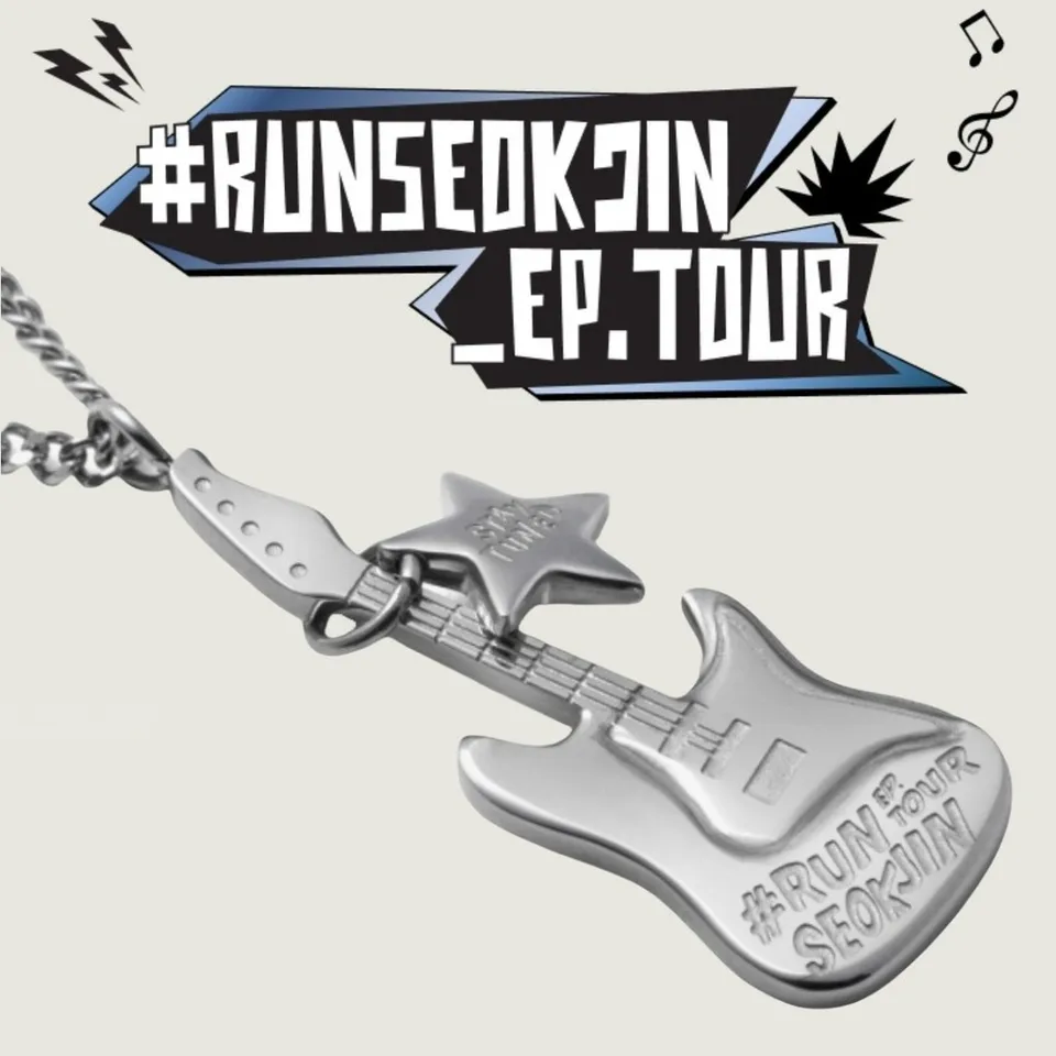 【JIN】RUNSEOKJIN TOUR Necklace 公式 Run Seokjin Ep Tour 2025 Concert Necklace, Jin Concert
