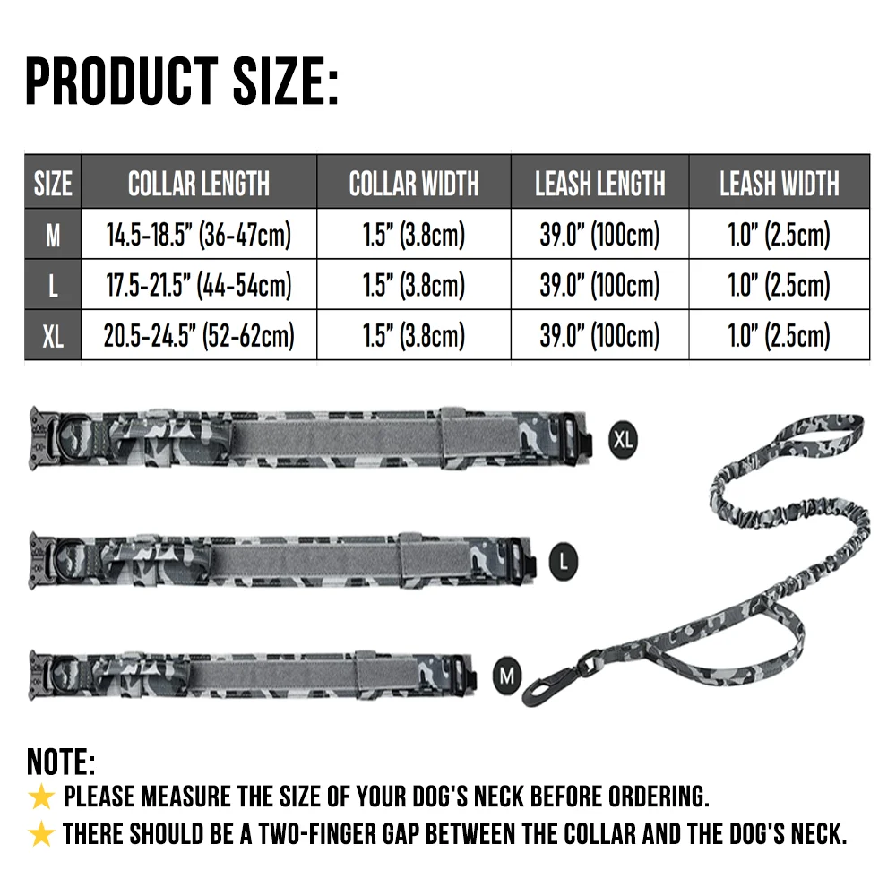 Military Tactical Dog Collar Nylon Adjustable Durable For Medium Large Outdoor Walking Training Pet Supplies German Shepherd dog collar pet collar