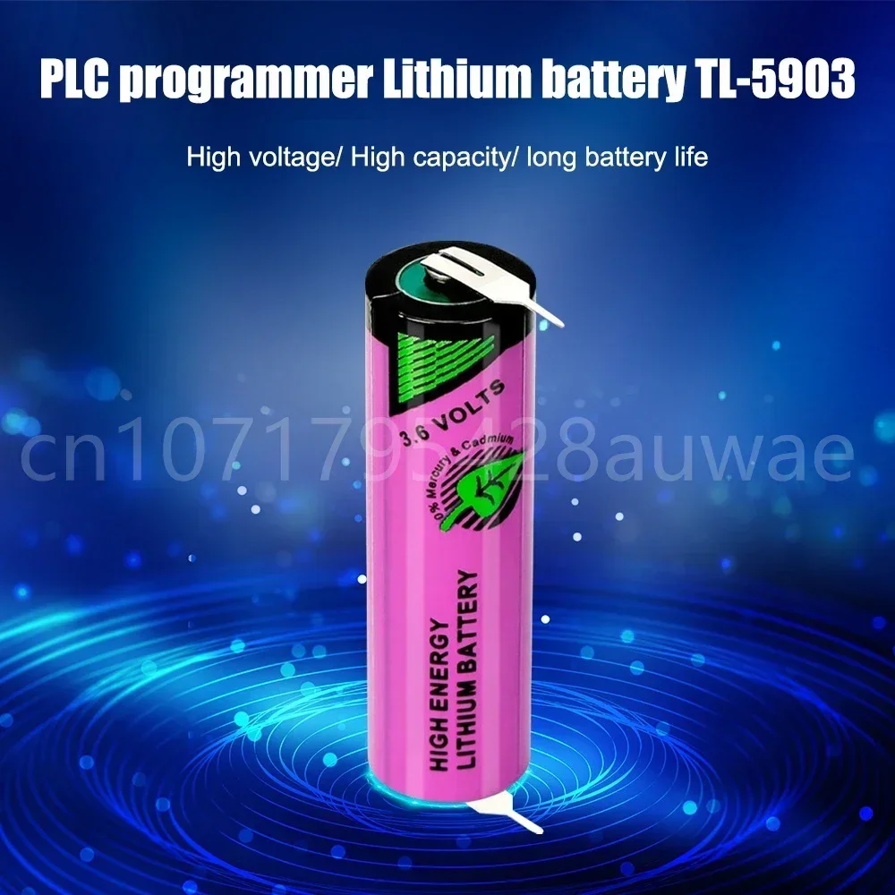 10PCS 3.6V TL-5903 TL5903 ER14500 LS14500 AA Lithium Battery with Welding for PLC CNC Machine Tools Touch Screen