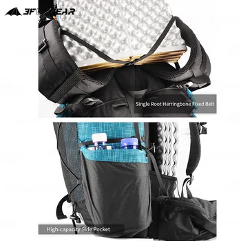 3F UL GEAR QIDIAN 2.0 40+16L Backpack Ultralight Large Capacity Outdoor Camping Hiking Fashion Climbing Bag Nylon Waterproof Bag 4