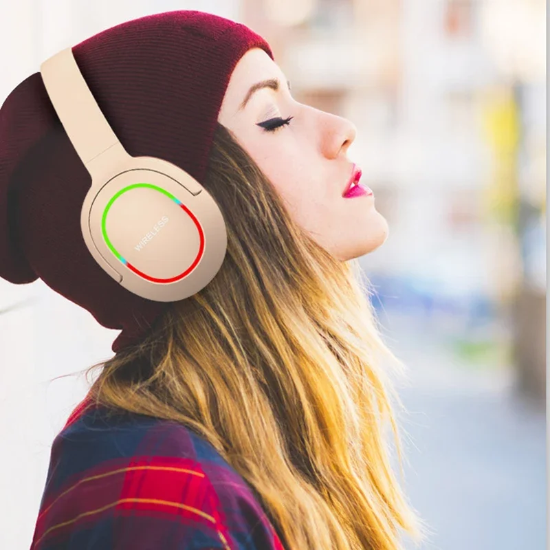 L800 Headsets Gamer Headphones Blutooth Surround Sound Stereo Wireless Earphone USB With Colourful Light PC Laptop Headset