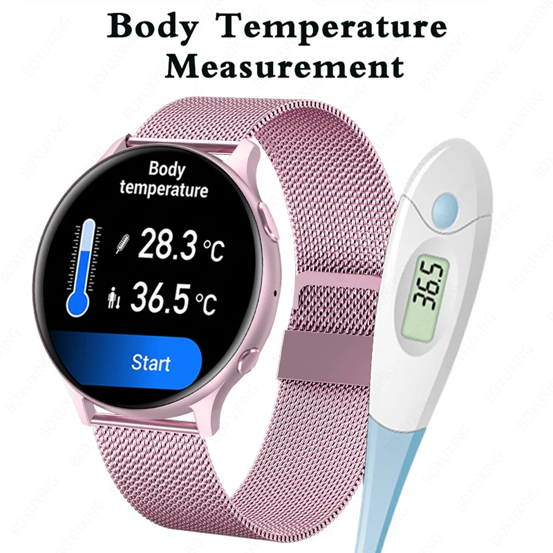 2023 OLED 패션 스마트 워치 숙녀 심박수 혈압 다기능 스포츠 시계 남자 방수 Smartwatch 여성 