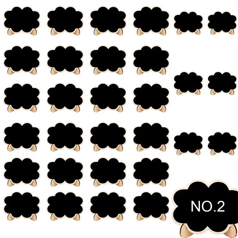 

Wood Mini Blackboard 30pcs Reusable Blackboard Signs With Detachable Supports Party Supplies For Bars Retail Stores Weddings
