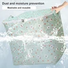 Clothes Storage Bag Foldable Storage Bags Large Capacity Waterproof Oxford Clothes Storage Organizers Floral Zipper Container 5