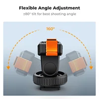 K&F CONCEPT Magnetic Cold Shoe Quick Mount for DJI Osmo Action 3/4/5 Pro Cameras & DSLR with 1/4" Screw Holder Tripod Adapter 5