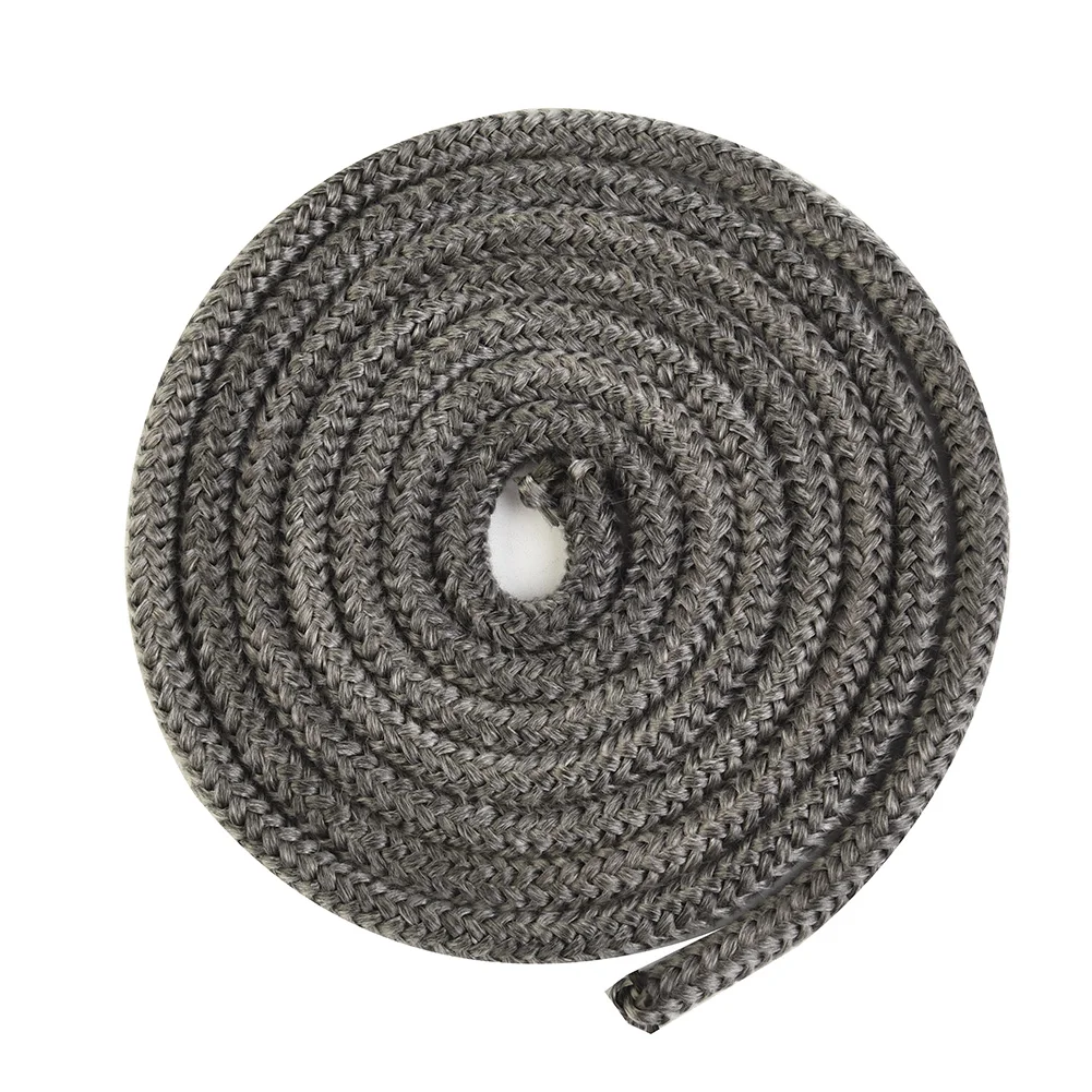 

Brand New Fiberglass Rope Seal Home Fire Prevention Wood Burning Stove 6/8mm Black Door Seal Elastic Fire Rope