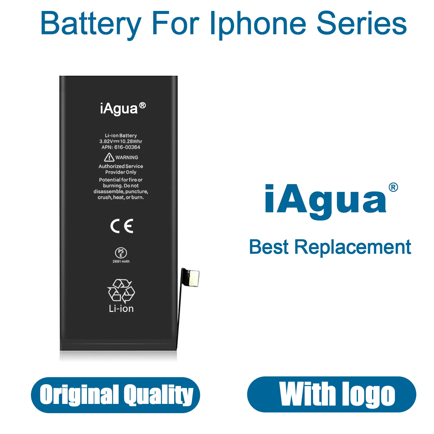 10 Pz Nuova Qualità Originale Per Iphone Se2020 6 7 8P X Xr Xs Max 11 12 13 14 Pro Bateria Di Ricambio Con Bms Originale