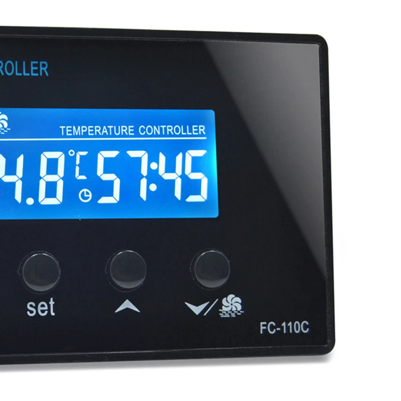 FC-110C LCD 미니 사우나 룸 풋 스파 디지털 온도 컨트롤러, 카운트다운 타이머 레귤레이터 온도조절기 포함, 230V10A