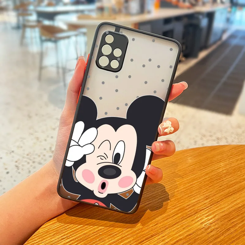 Chuột Mickey Dành Cho Samsung Galaxy Samsung Galaxy A01 A12 A02S A21S A32 A42 A51 A50 A52 A70 A71 A72 Mờ Mờ Điện Thoại ốp Lưng samsung silicone cover