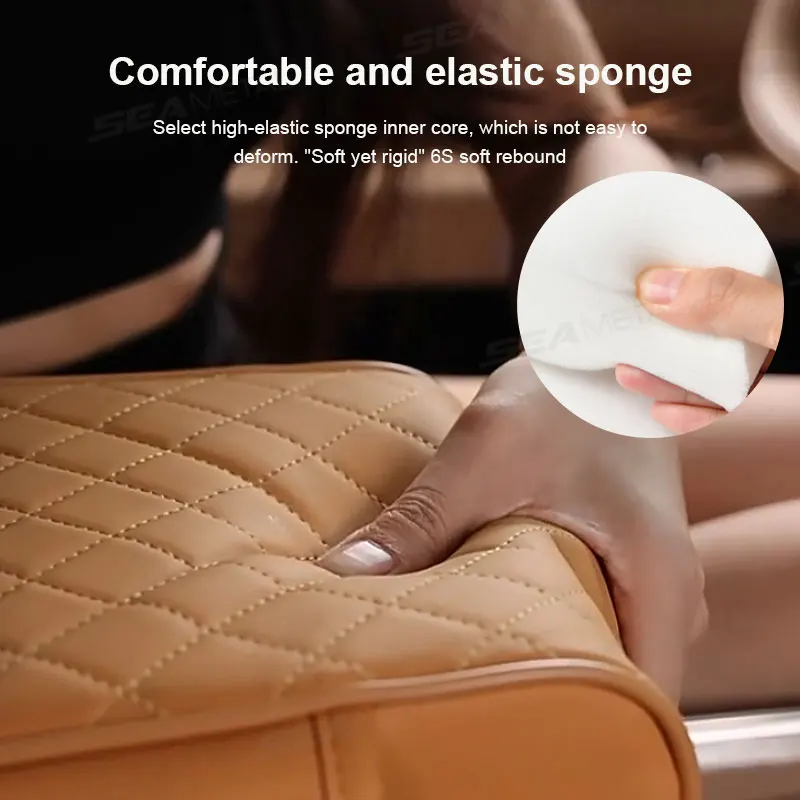 Car Armrest Cushion Soft Elbow Support Center Console Box Extension