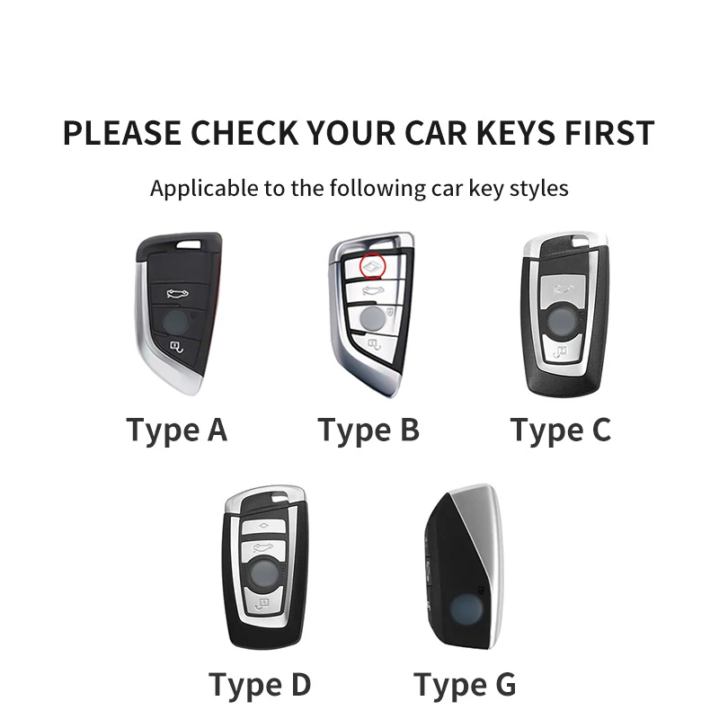 Genuine leather Car Key Case Full Cover Shell Holder For BMW X1 X3 X4 X5 X6 F15 F16 F48 G30 G38 525 540 740 1 2 5 7 Series