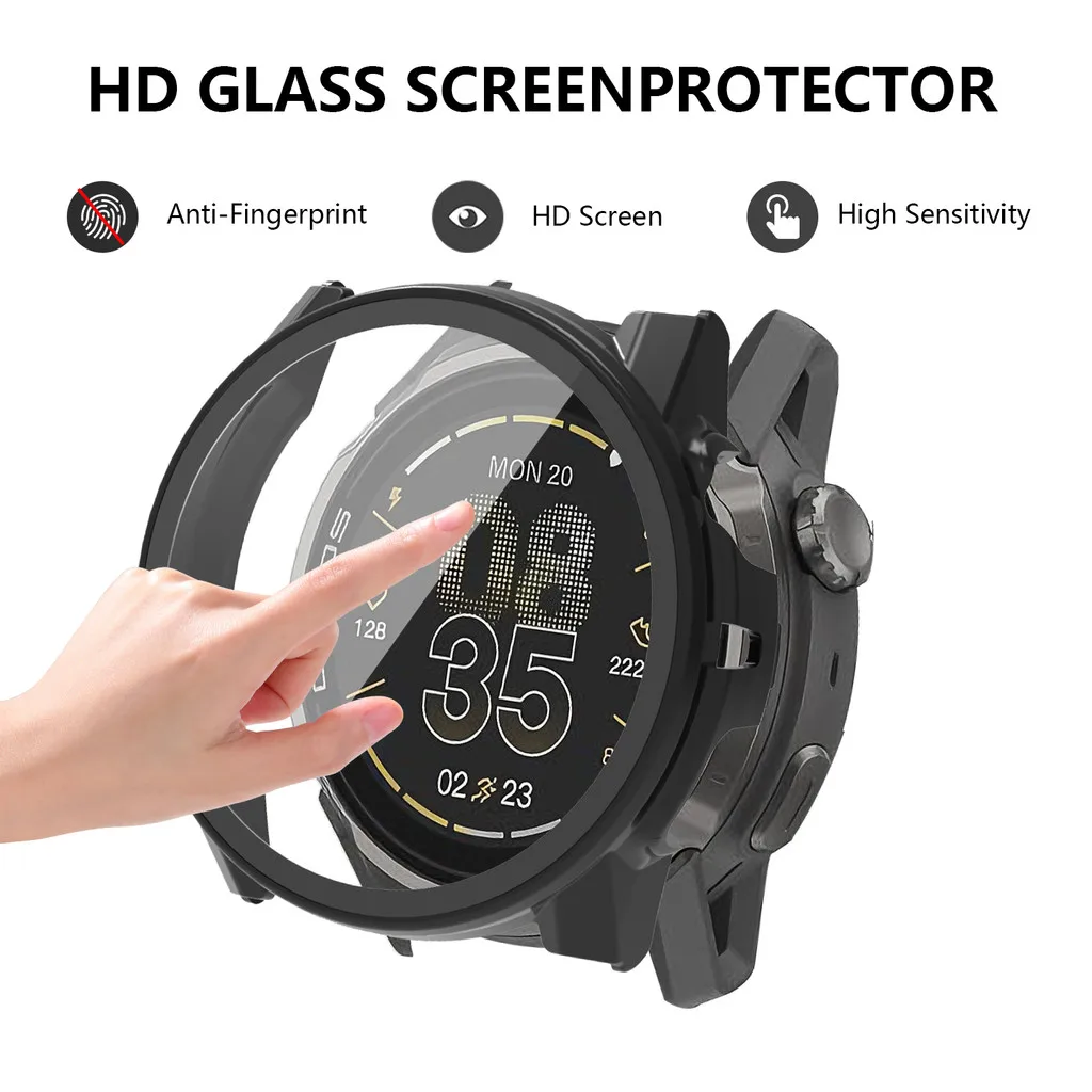 Premium Tempered Glass Shell with Anti-Scratch PC Bumper Screen Protector Cover