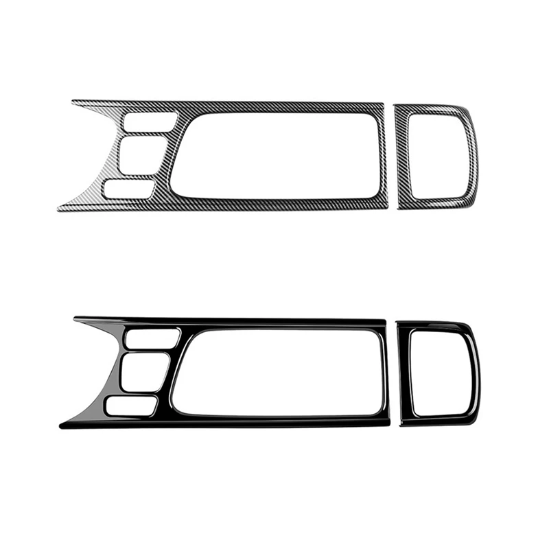 2Pcs Center Console Panel Water Cup Holder Cover Trim Sticker Per Toyota Yaris Cross 2021 2022 2023 Rhd