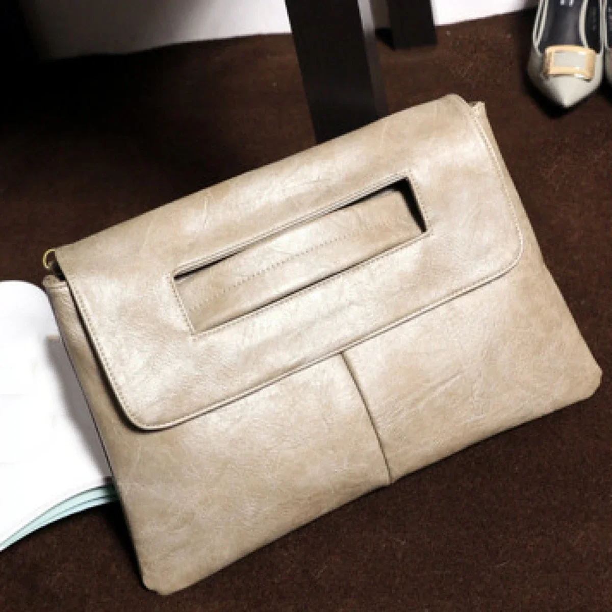 Fashion evening bag side view