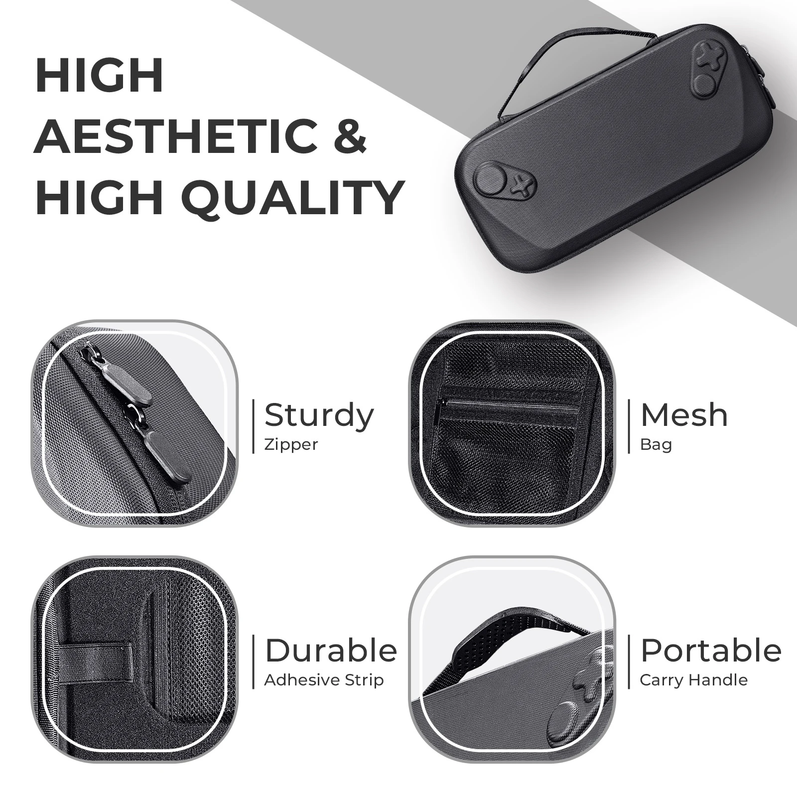 For ROG Xbox Ally X Hard Protective Carry Case Portable Travel Console Storage Bag Anti-Fall Shockproof Handbag Game Accessories